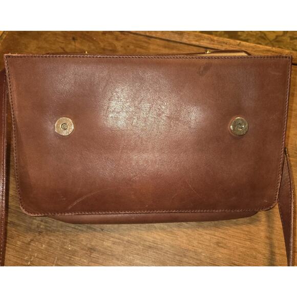 Vtg 1980s Calvin Klein Messenger Crossbody Bag Pocket Book Clean Interior - Picture 6 of 16